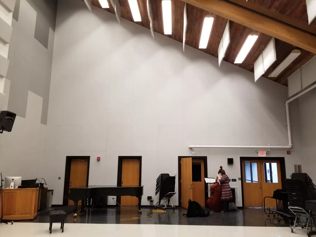 Acoustical Treatment for Music Rehearsal Space at Local University